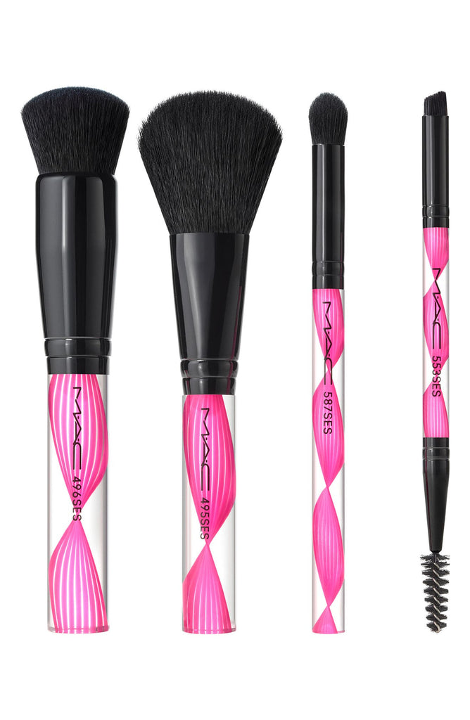 MAC Wave Your Wand Brush Kit Set - 4 Pc. Set