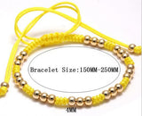 Multiple 18kt Gold Plated 4mm Beaded Macrame Bracelet
