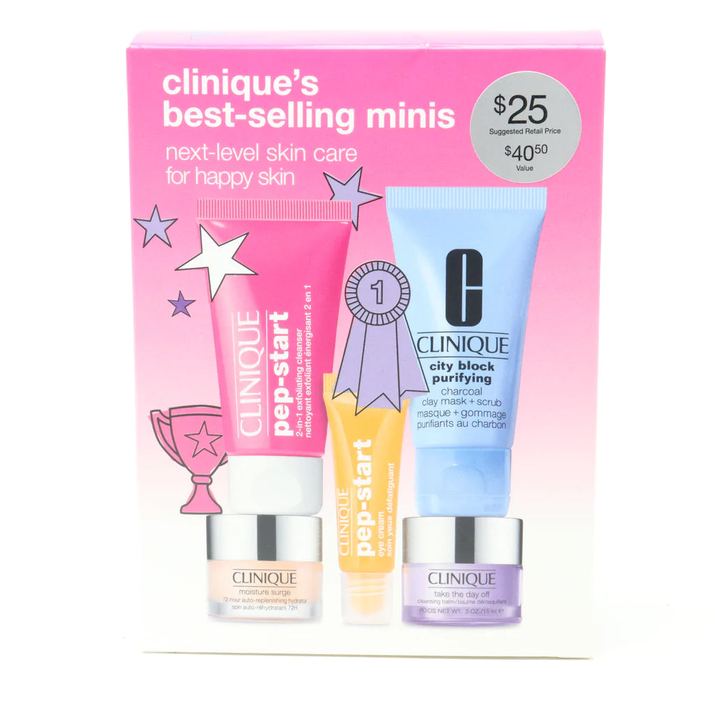 Clinique - Clinique's Best-Selling Minis - Next-Level Skin Care for Happy Skin - 5 Pcs Set