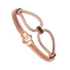 Infinity Metal Braided Bracelet