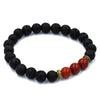 Chakra Aurora 8mm Lava Stones Bracelet