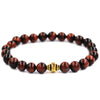 Tibetan Prayer Tiger Eye Bead Bracelet